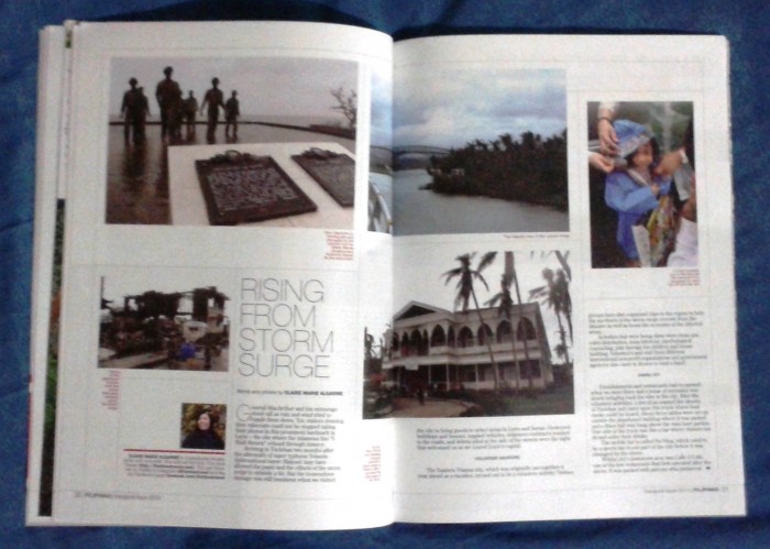 My story was on our volunteer trip to Tacloban.