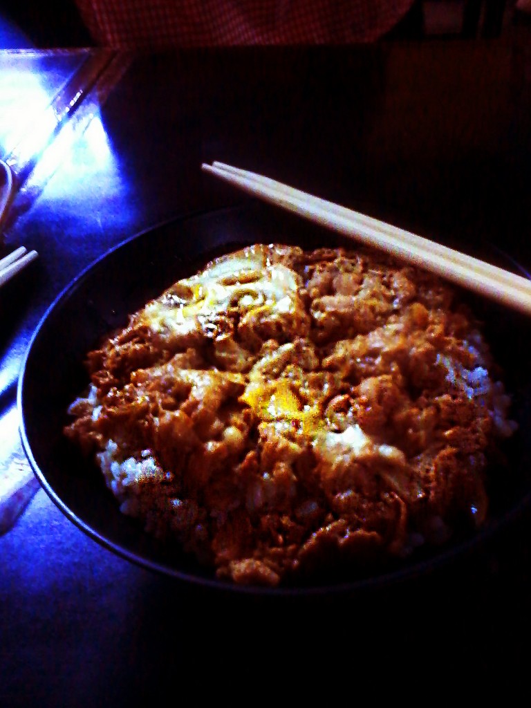 My filling rice bowl dinner.