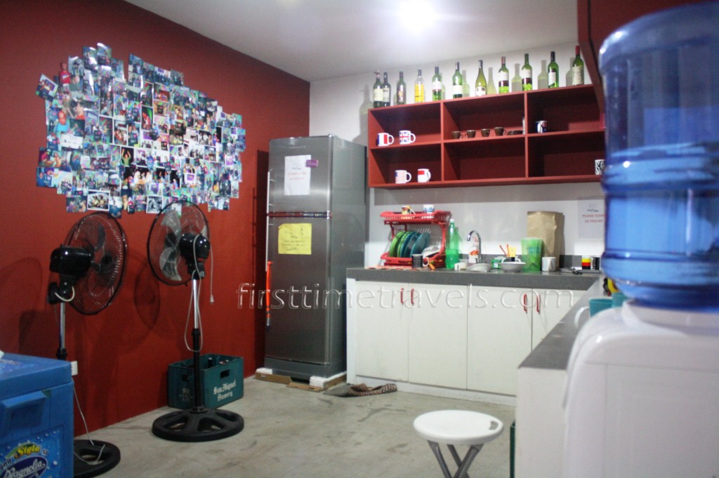 The pantry area.