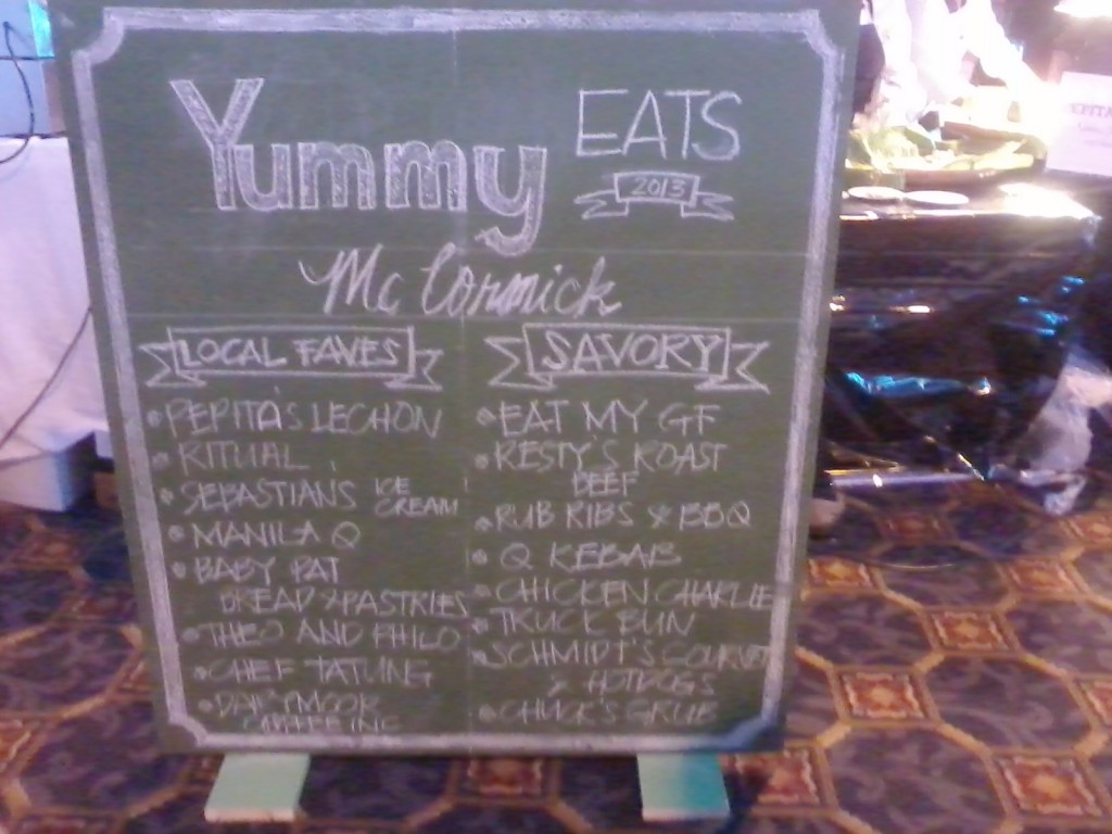 Trips available at the Yummy Eats adventure. My golden plate, as my ride, was waiting for me.