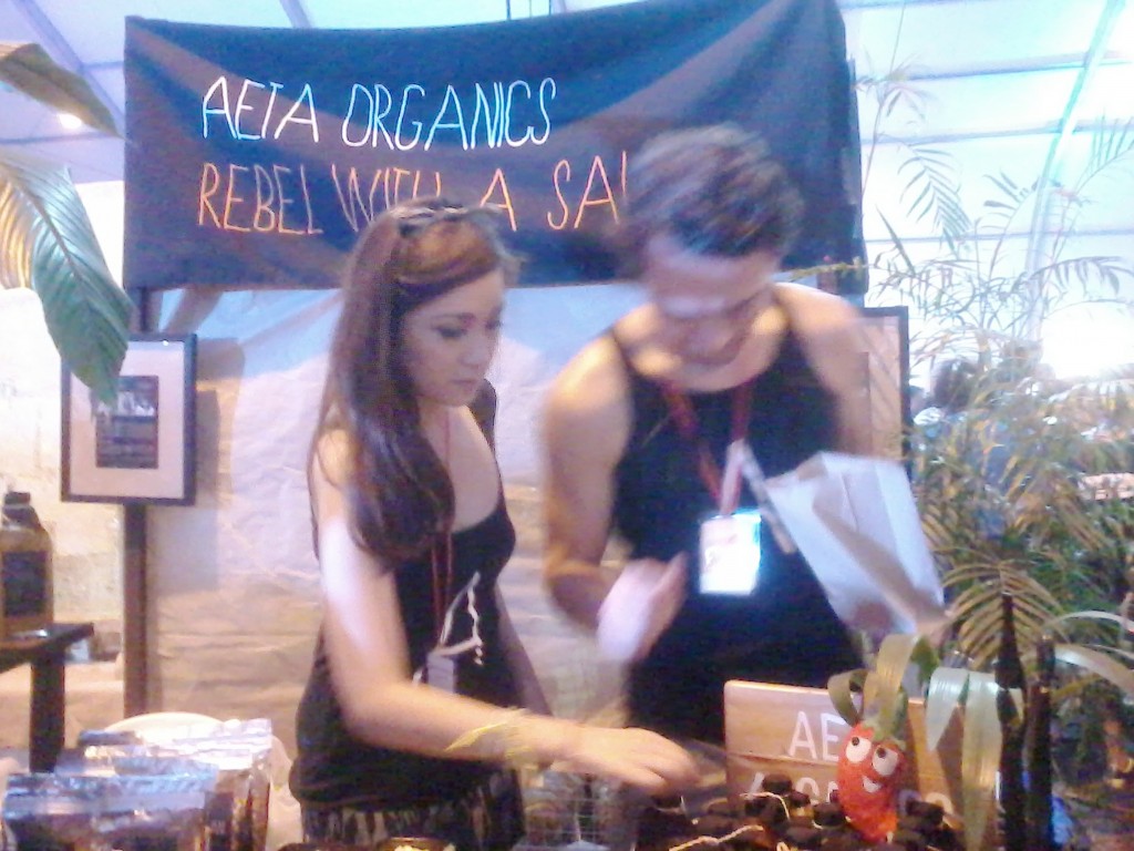 The land of spice is how I would regard the Aeta Organics booth.