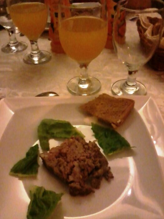 Terrine or French meat loaf.