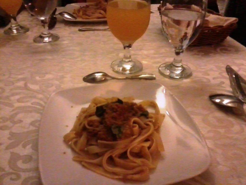 Pasta Bolognese.