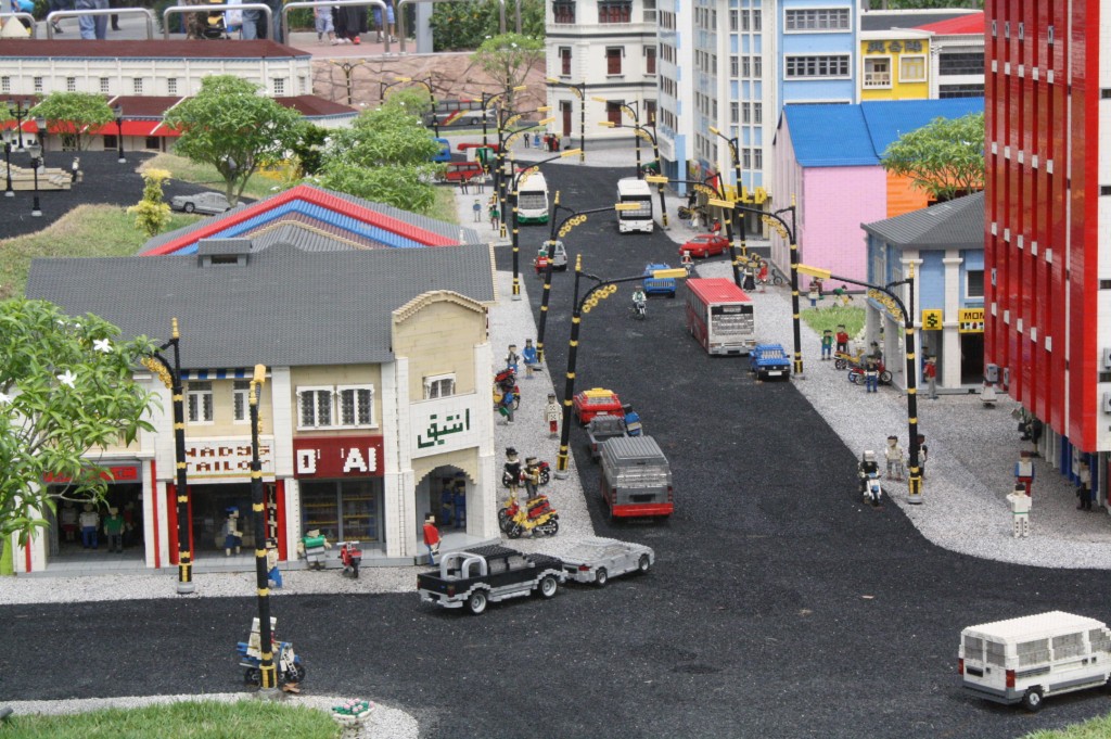 They built a city out of Lego bricks! This is KL's streets on a miniature.