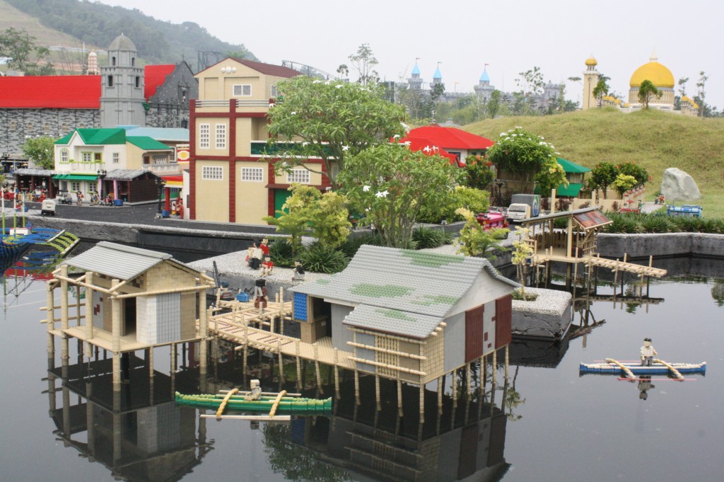 The Bolinao fishing village.