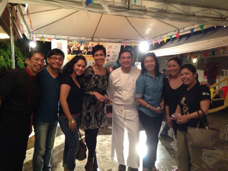 With friends and Chef J. Gamboa. Photo courtesy of Abby Pacquing.