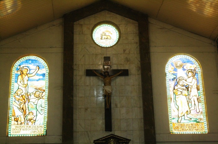 Stained glass images.