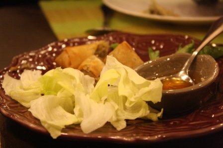 Spring rolls.