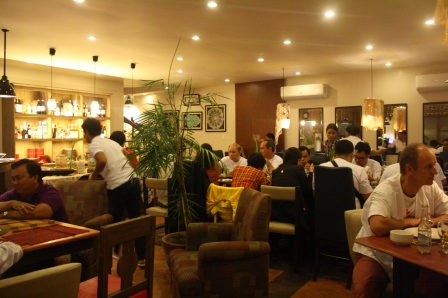 It has beautiful interiors. And it's packed!