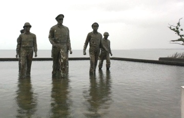 The MacArthur landing memorial in Palo, Leyte.