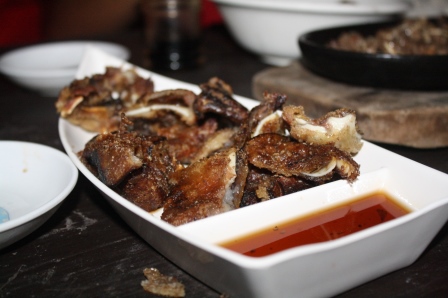 Crispy pig's ears.