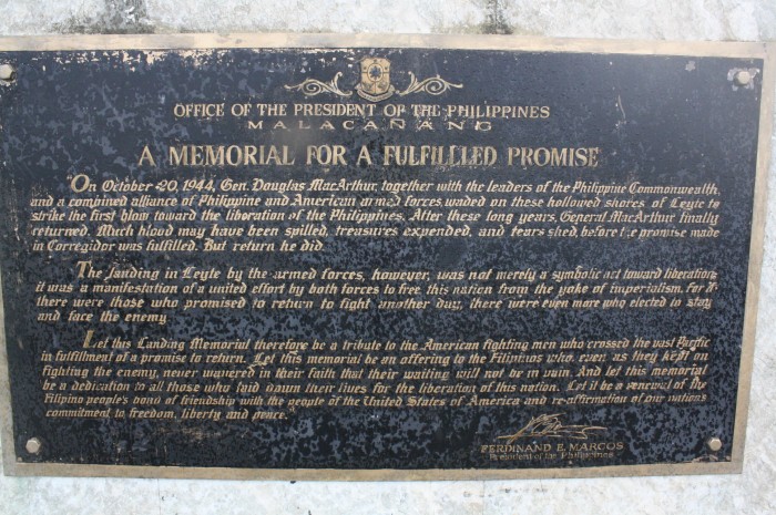 The inscription at the memorial.