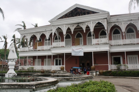 The facade of the Sto. Nino shrine and heritage museum.