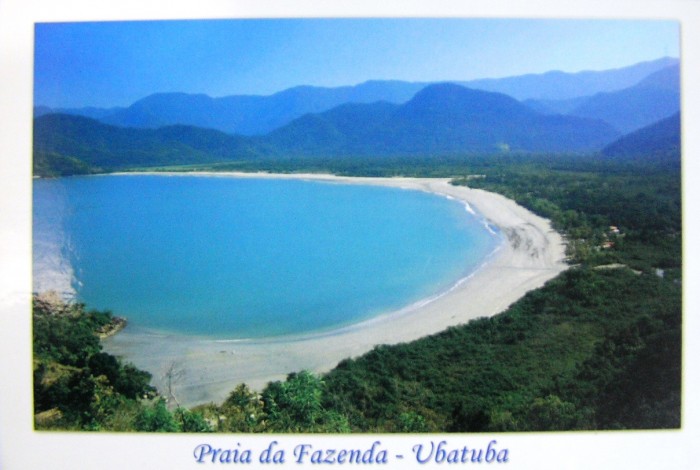 Wouldn't you like to take a dip in this breathtaking blue sea in Brazil?