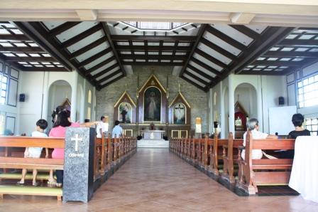 Interiors of the Divine Mercy Shrine, Bago City.