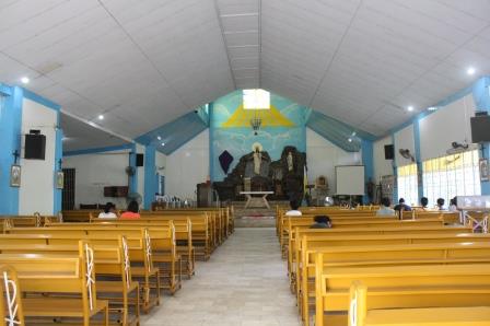 The church's interiors.