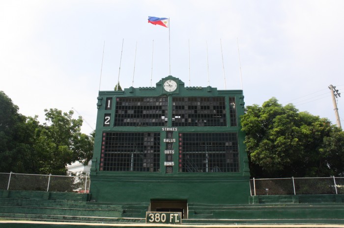 The score board.