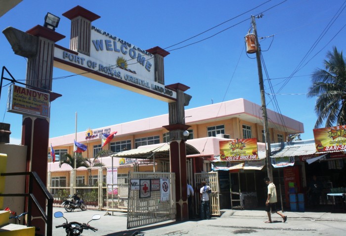 The gate of the Roxas port in Mindoro Oriental.