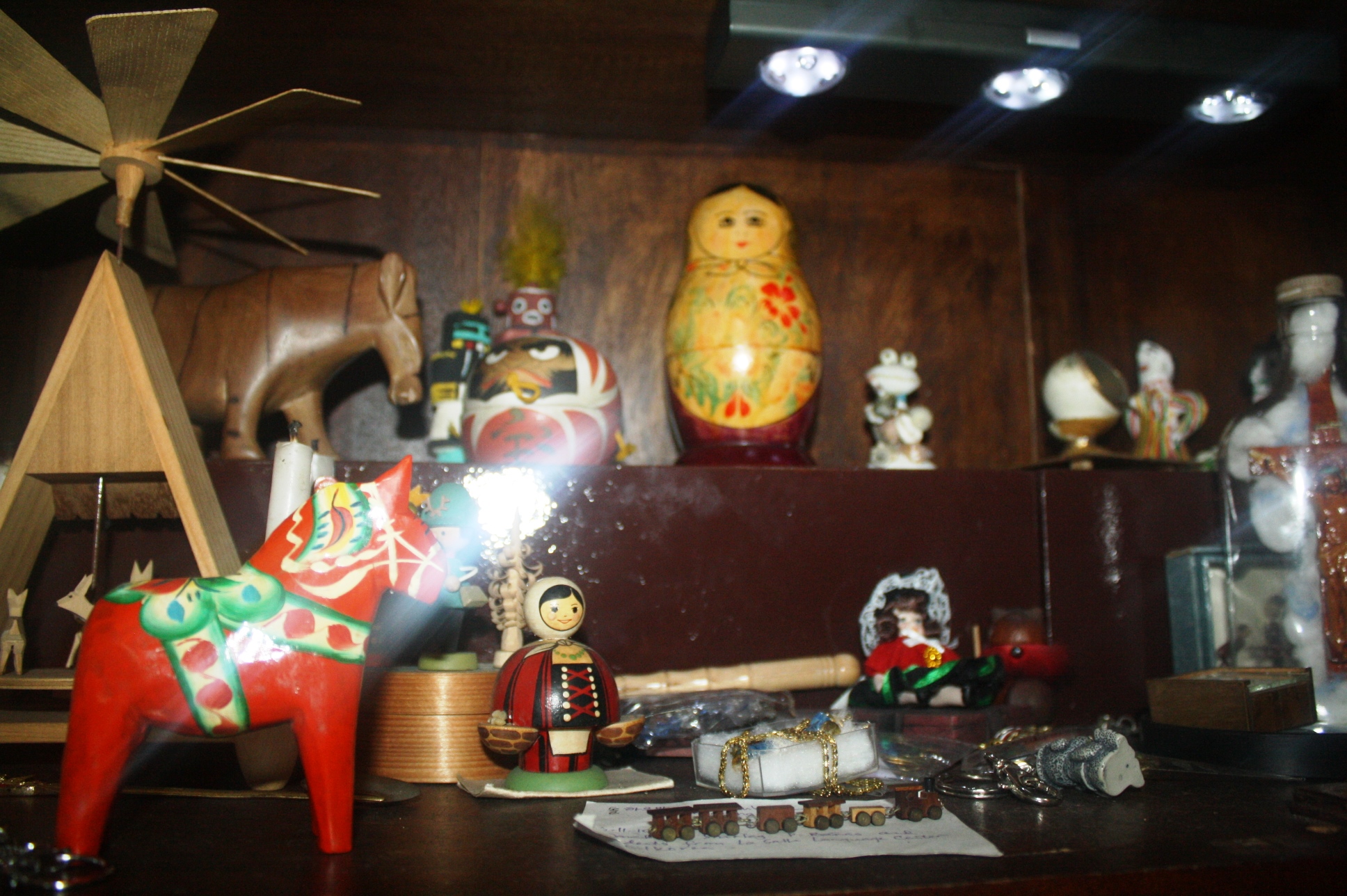 Some of his collections.