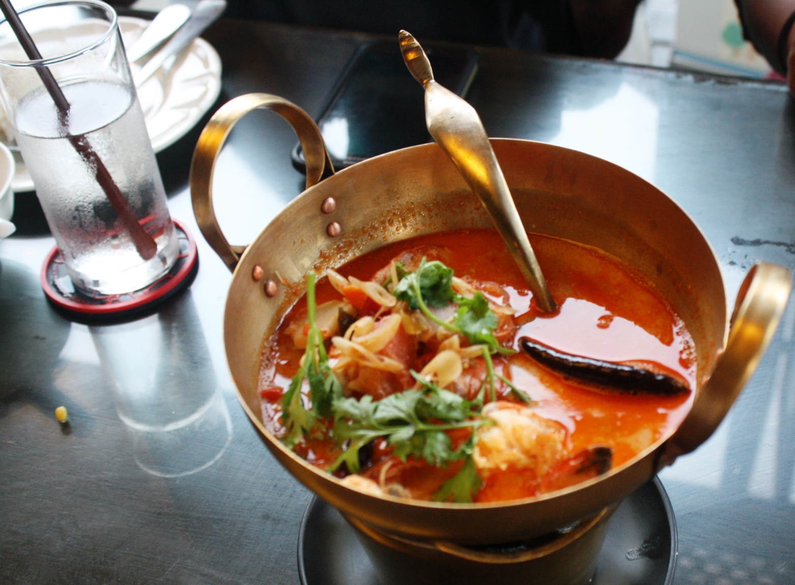 Tom yum soup.