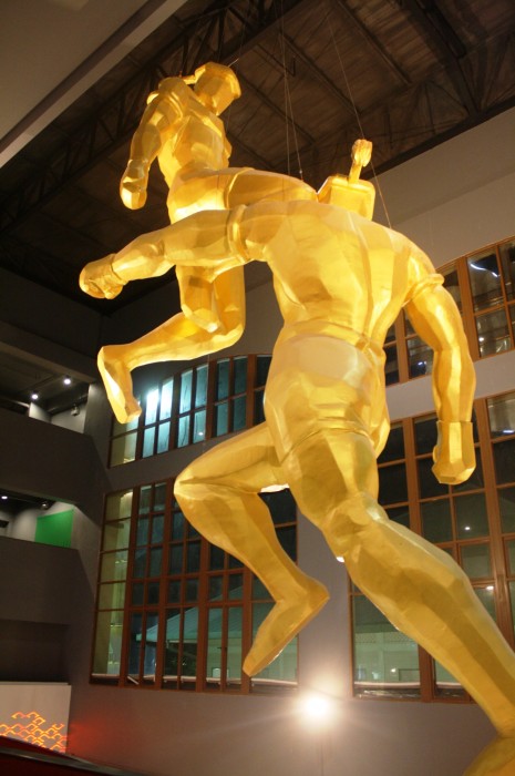 The decoration at the entrance lobby.