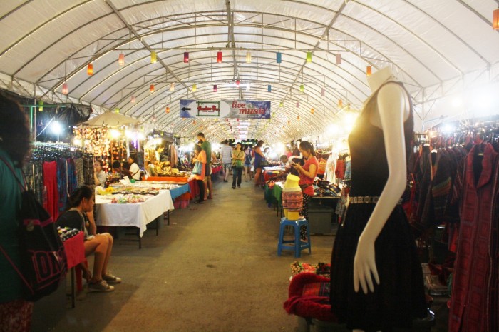 Capping the night by shopping for souvenirs at the Night Bazaar.