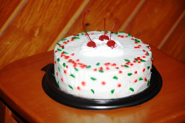 Christmas cherry cake.