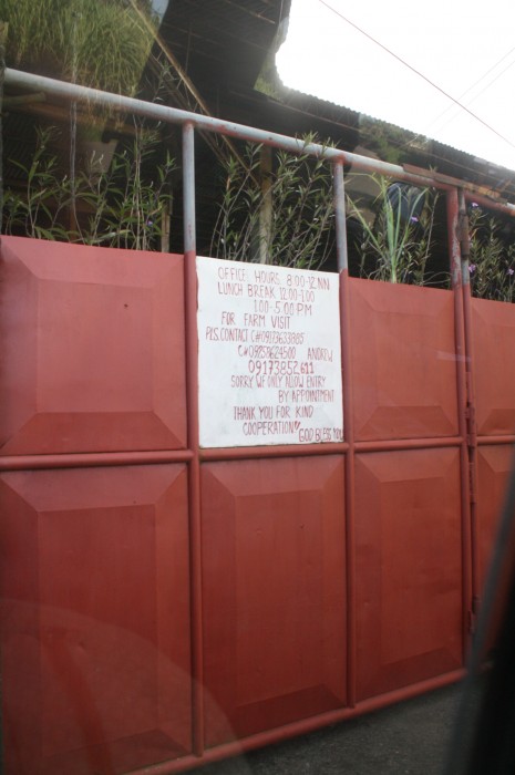 To know more about the place and make appointments, check the signage on the gate.