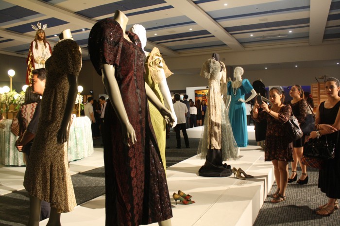 The exhibit included religious icons, furniture, paintings and Filipino gowns.