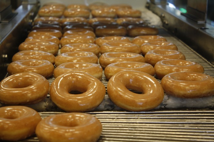 There goes the Krispy Kreme original glazed donuts.
