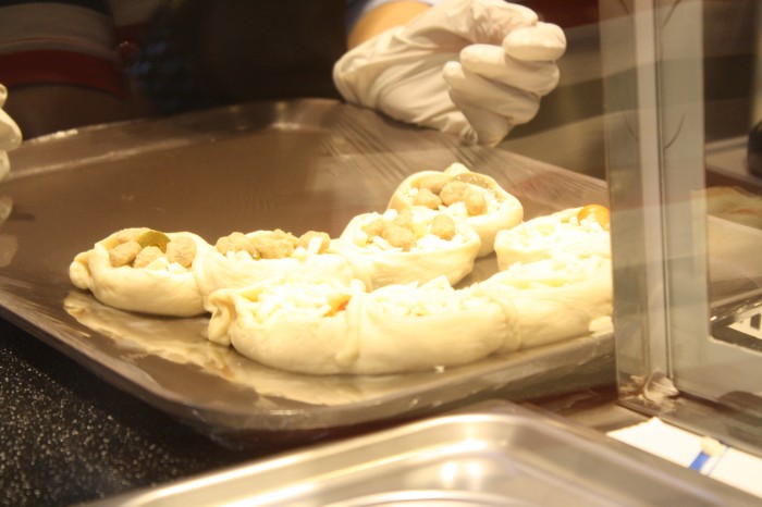 Making an Italian Pretzel.