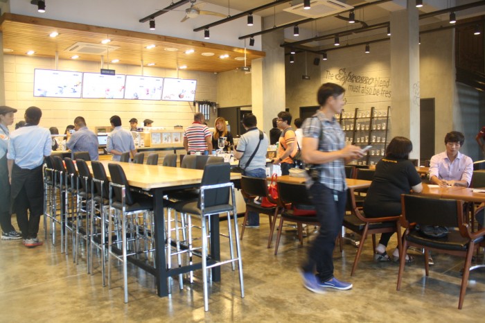 The spacious ground floor.