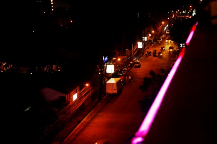 The 6th Street, as seen from Metro Inn, is filled with restaurants and eateries.