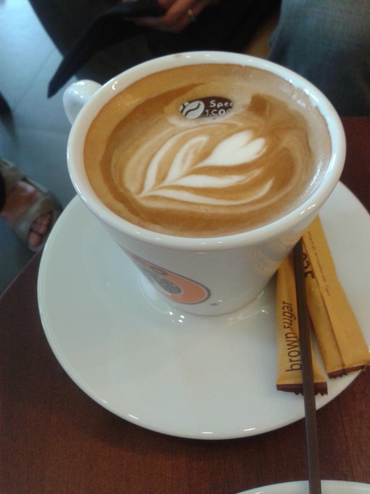 Enjoy a cup of their coffee.