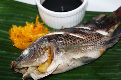 Pinaputok na tilapia.