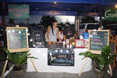 Homegrown Bar's stall.