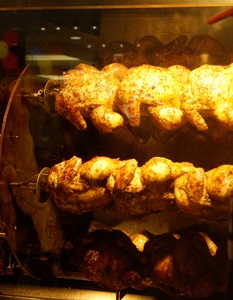 Roasted chicken.