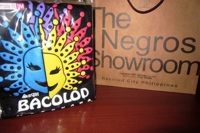Masskara-designed shirt.