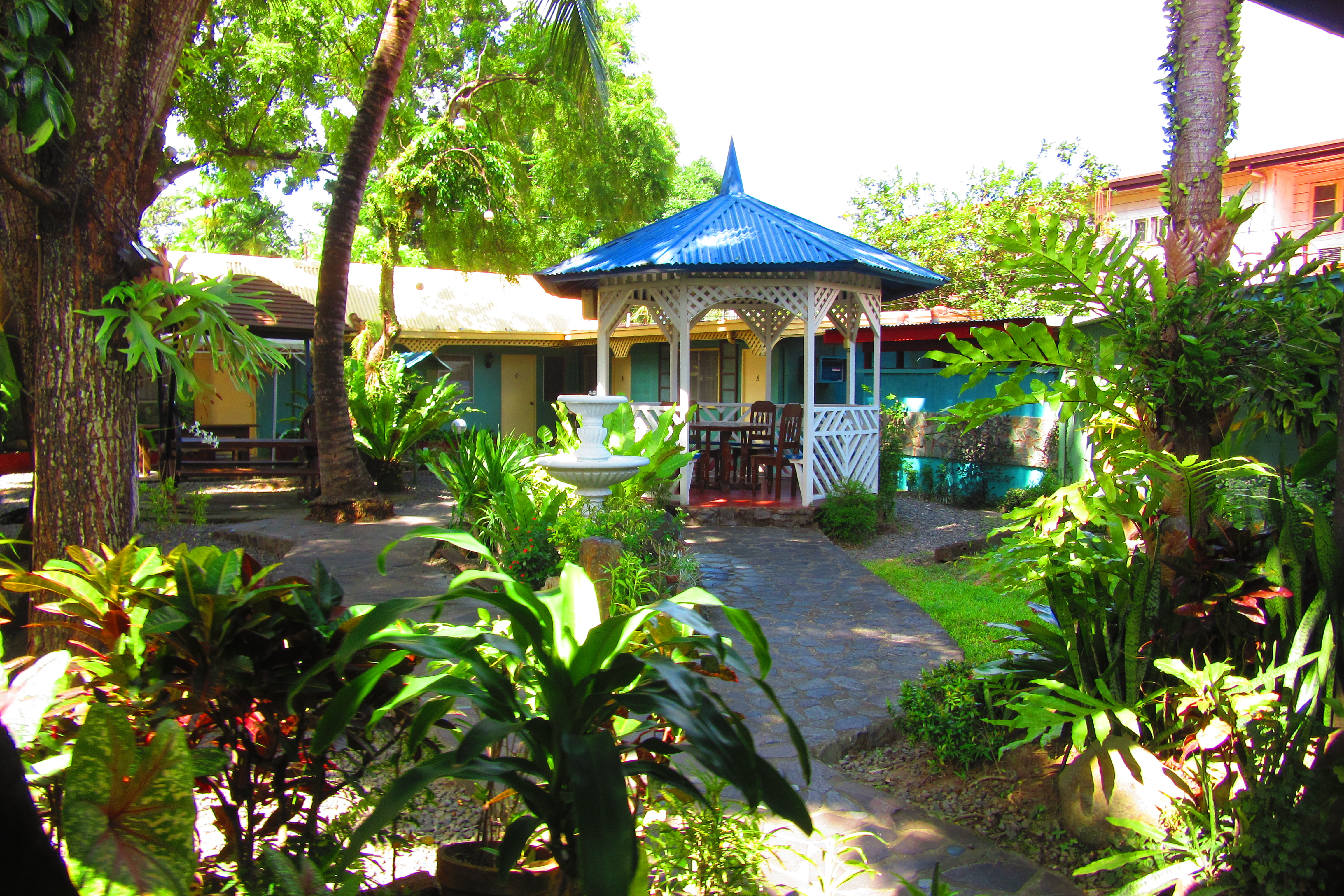The gazebo.