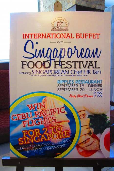 The Singaporean Food Festival details.