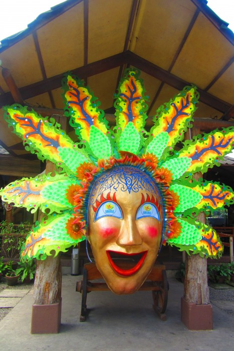 The giant masskara is there to greet you at the entrance.