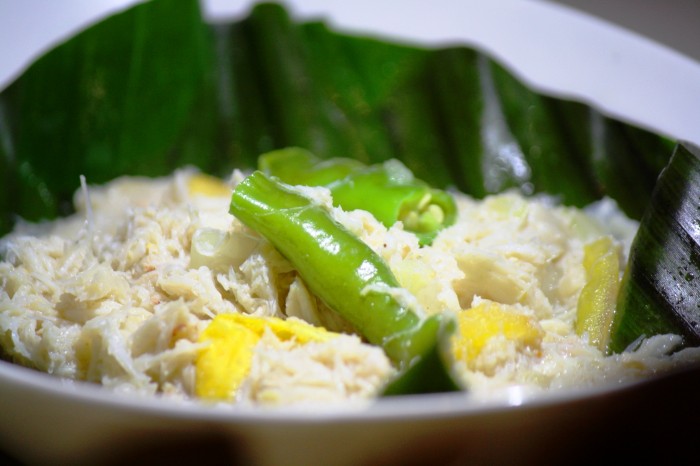 Ginataang Crab Meat.
