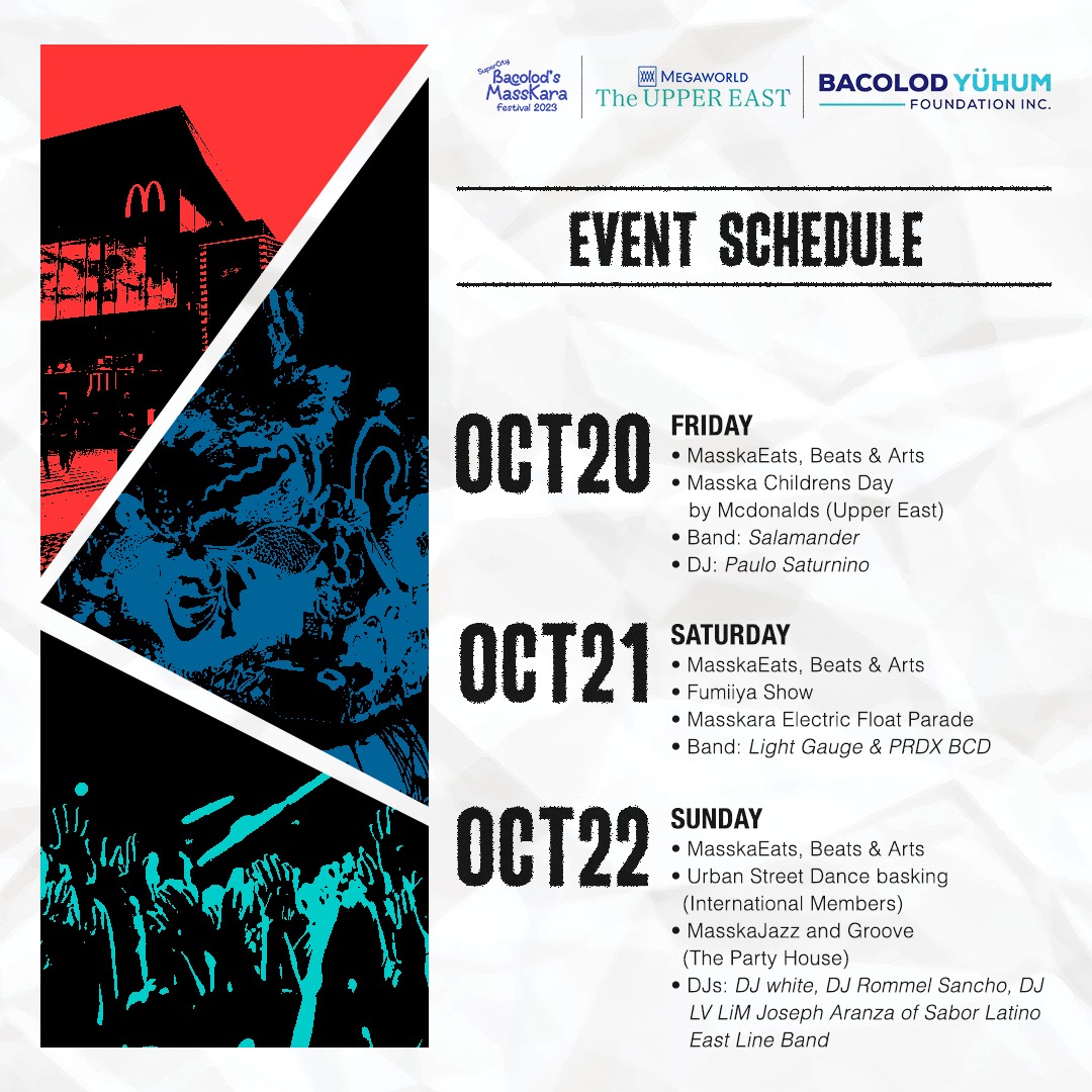 The MassKara Festival 2023 Schedule of Activities this Year